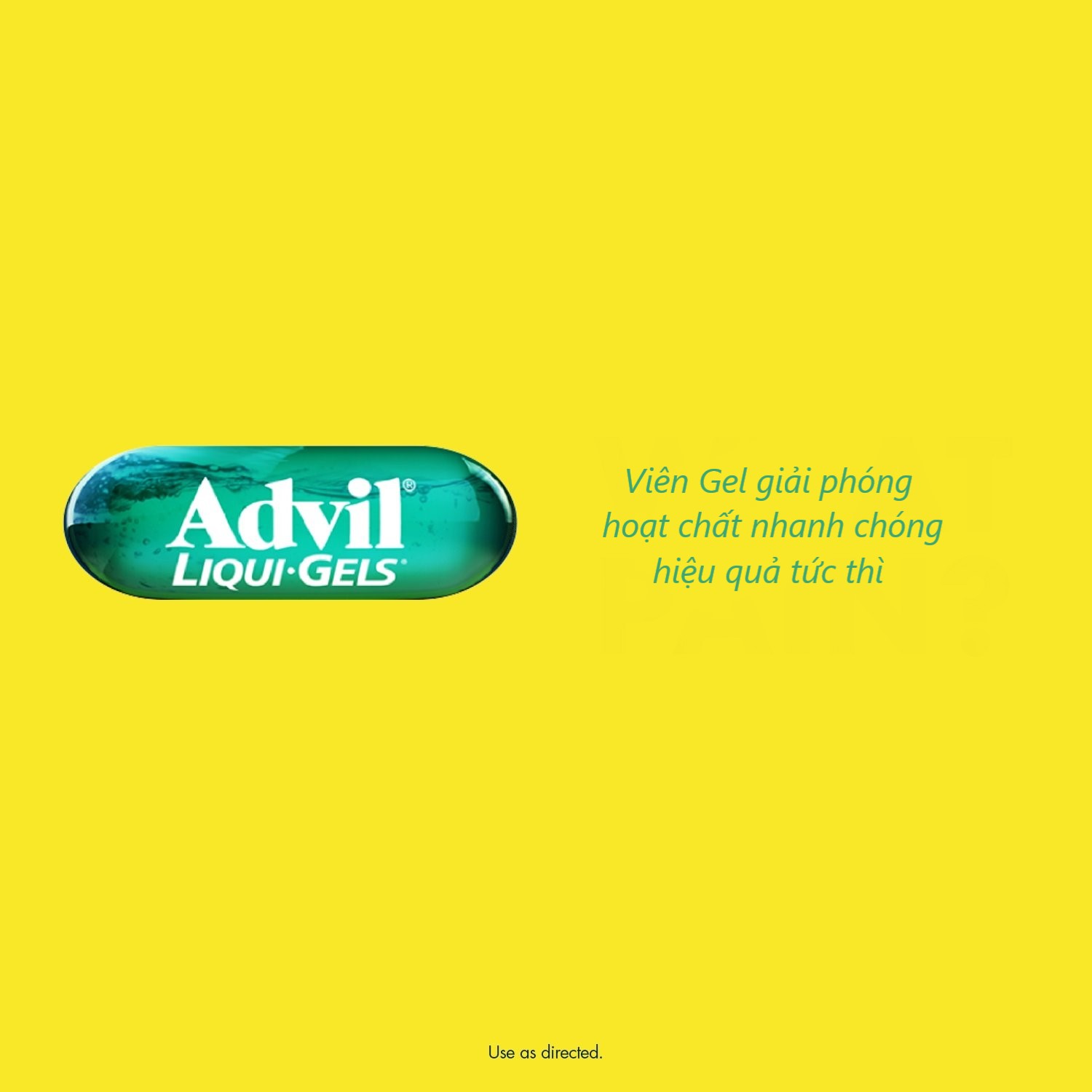 Advil dạng viên gel dễ nuốt và hiệu quả nhanh chóng