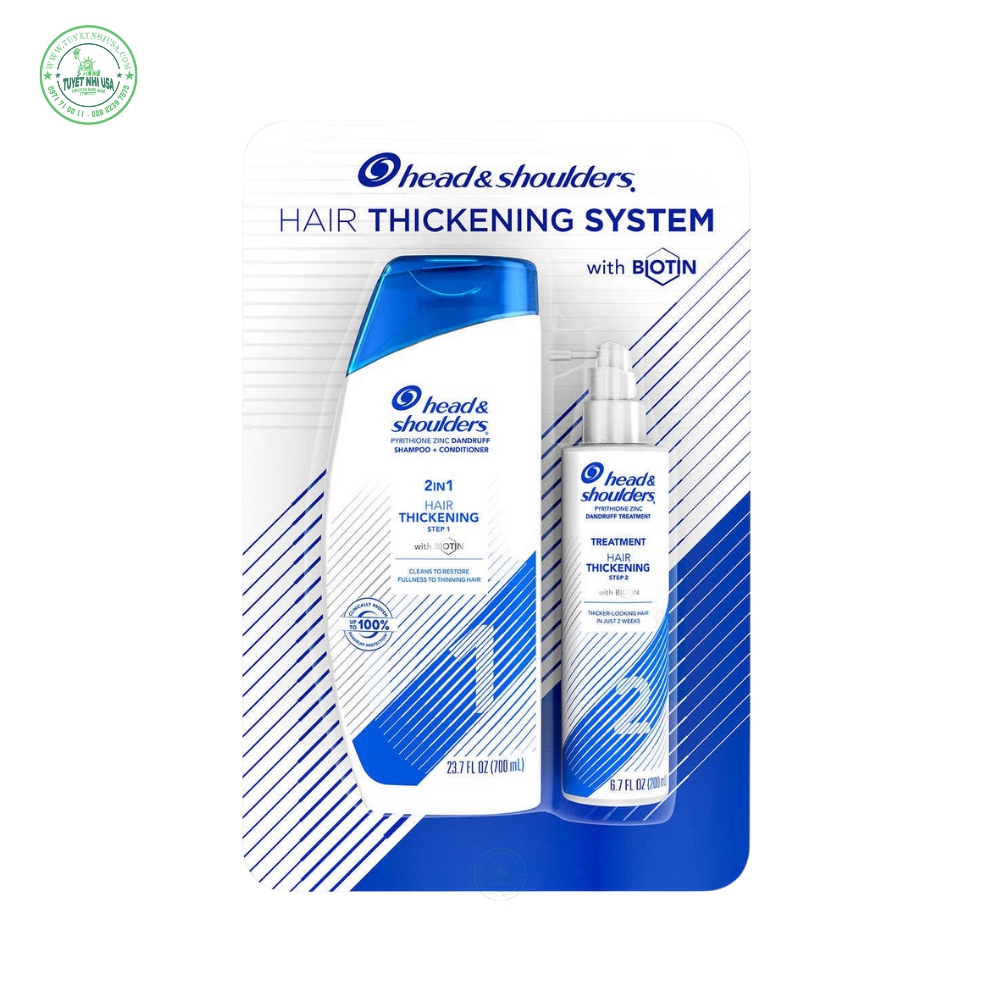Head & Shoulders - Hair Thickening System with Biotin - Tuyết Nhi USA